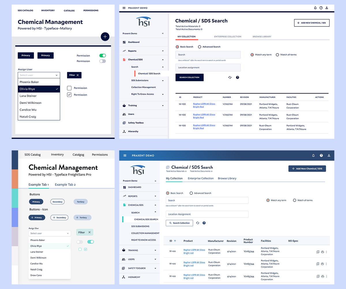 Design process — two proposals