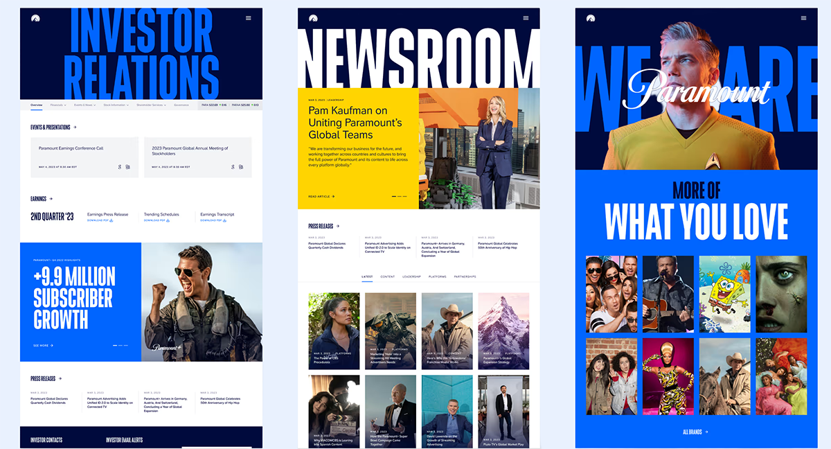 Paramount design system — component documentation